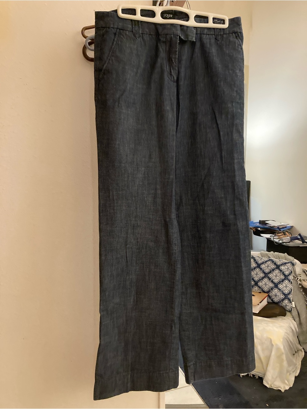 J. Crew Women's Wide-Leg Pants in Dark blue